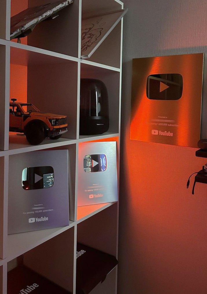 3 кнопки YouTube